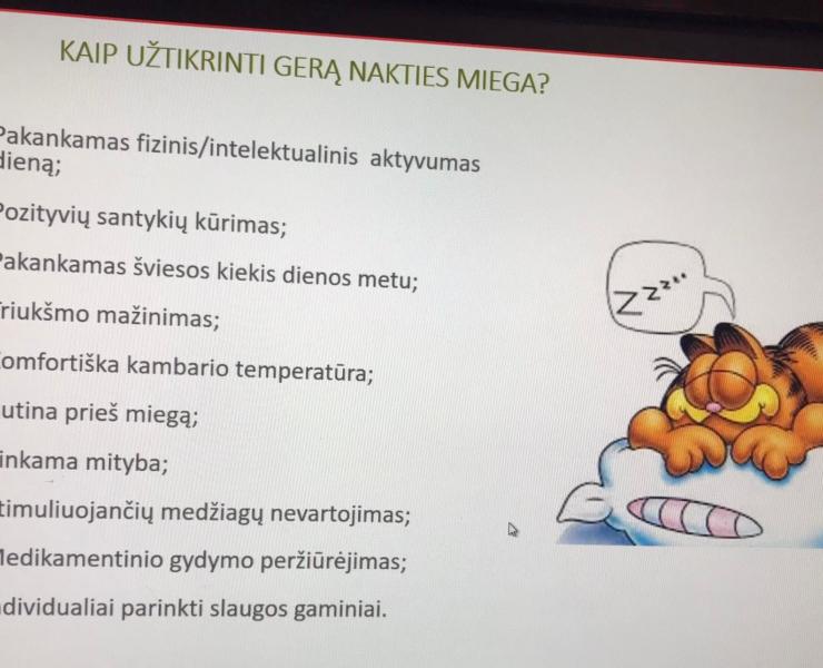 2021 m. gruodžio 7 d. medicinos personalui vyko nuotoliniai mokymai - "Naktinė slaugomo paciento priežiūra"