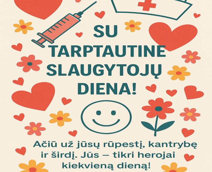 Sveikinimas su Tarptautine slaugytojų diena!