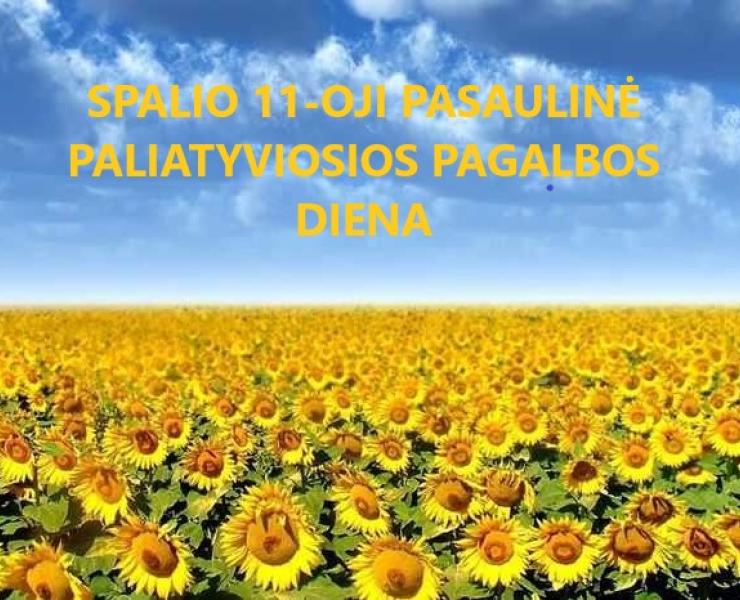 Spalio 11-oji pasaulinė paliatyviosios pagalbos diena